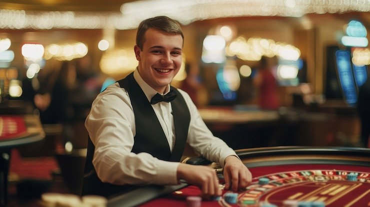 Playtech live blackjack table on sedayubet mobile app showing dealer, player cards, and betting interface
